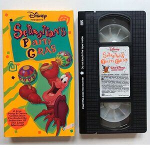 1990s Disney Little Mermaid Sebastians Party Gras VHS Video